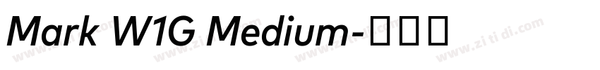Mark W1G Medium字体转换